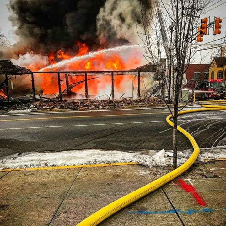 A fire destroyed a North Bergen furniture store in 2016.