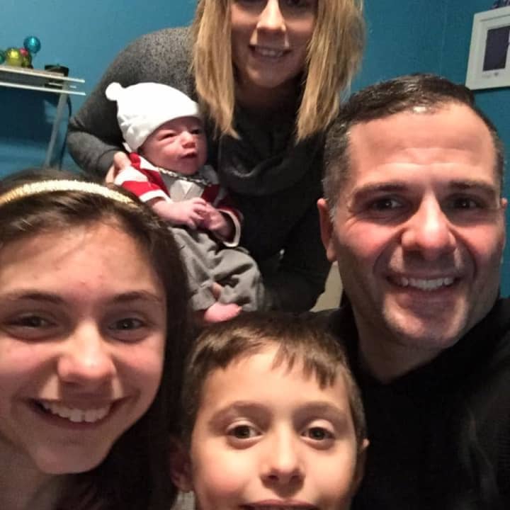 Dutchess County Executive Marcus Molinaro (R) and wife Corinne welcomed baby Elias on December 26. Elias joins brother Jack (7) and sister Abigail (12).