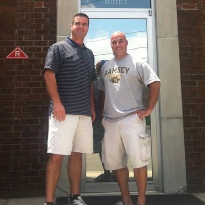 Head Ramsey Softball Coach Chris Caserta, left, and Head Ramsey Football Coach Vic Tribuzio.