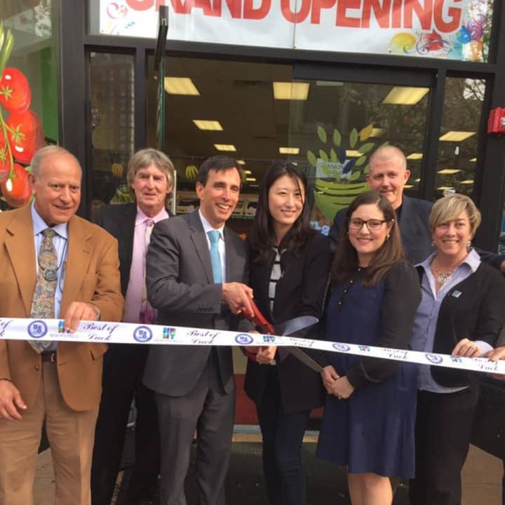 The grand opening of The Only Mart in New Rochelle.