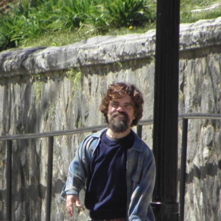 Peter Dinklage shoots &quot;I Think We&#x27;re Alone Now&quot; in Hastings.