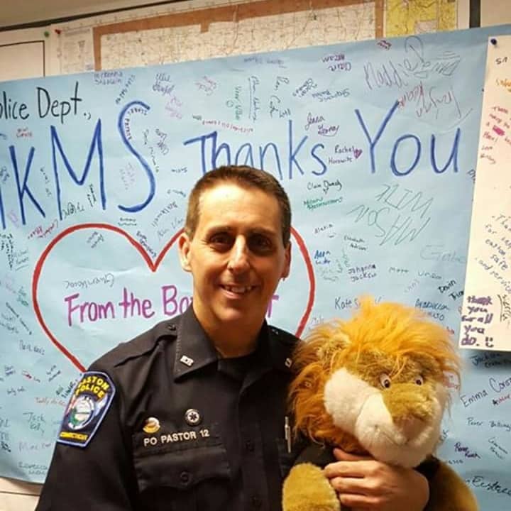 Officer Mark Pastor has been teaching the D.A.R.E. curriculum to students in Easton for over 27 years.
