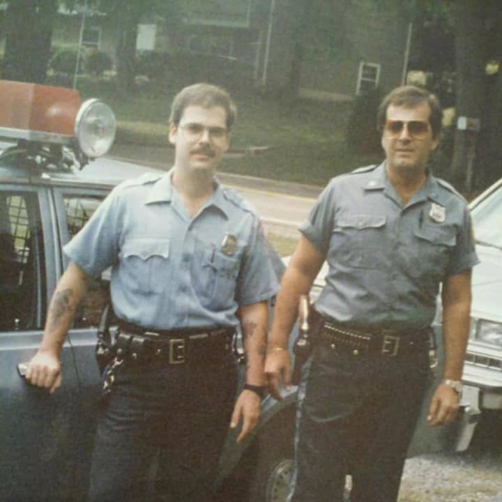 Pictured is Joe Neu on the right and his brother, Ramapo Officer Jeff Neu, on the left.