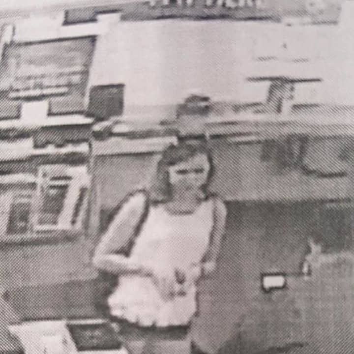 The Brookfield Police Department is seeking information on this woman in connection with an active case. The photo is from a surveillance camera.