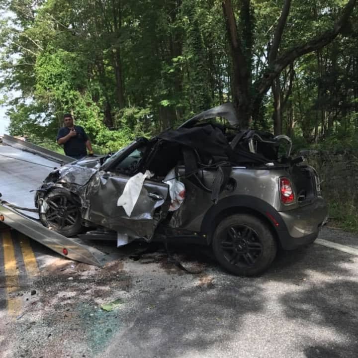 A motorist was reportedly injured after rolling his vehicle in Pound Ridge.