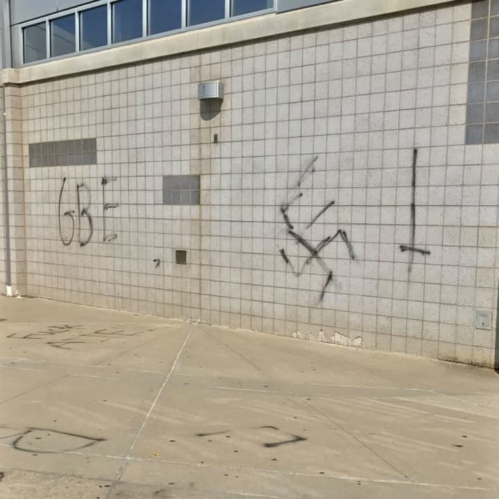 The Academy of Information Technology &amp; Engineering was vandalized over the weekend with swastikas, profanities and other messages of hate.