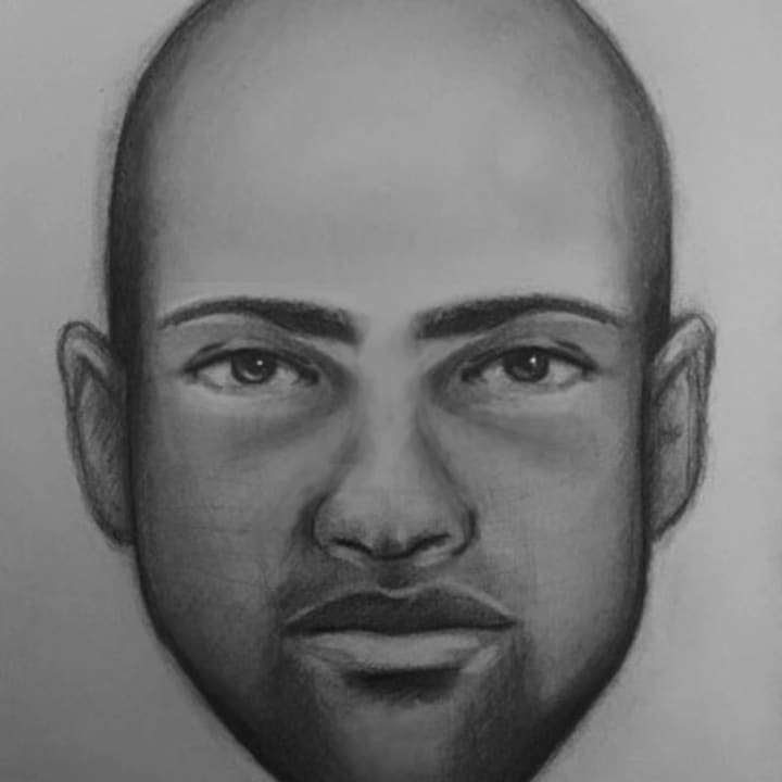 A sketch of the man released by police is shown above.