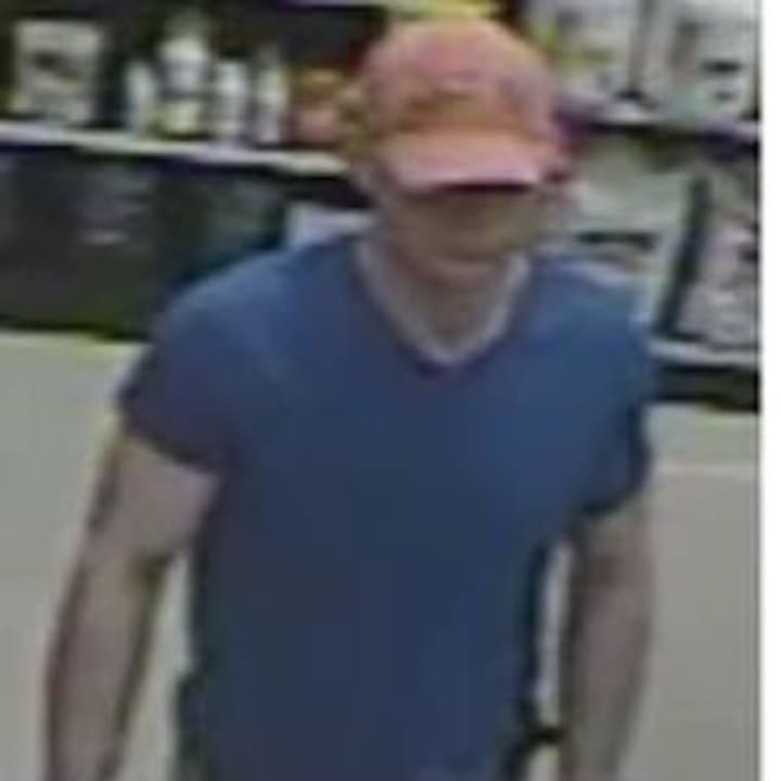 Greenwich police are seeking information on this man, who is a suspect in a larceny.