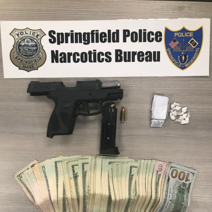 An investigation by Springfield Police led to the seizure of loaded gun, drugs, and cash.