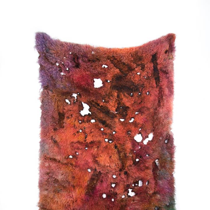 Artist Anna Betbeze, who uses carpets and rugs to create unique works, will discuss her process in a lecture April 13 at Vassar College. Pictured is her work titled &quot;Sludge.&quot;