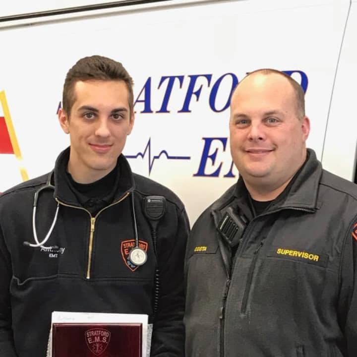 Stratford EMS honors EMT Anthony Constantini as its &#x27;Most Valued Provider.&#x27;
