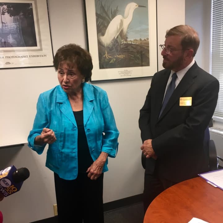 U.S. Rep. Nita Lowey of Harrison held a press conference in White Plains on Thursday to address the need for emergency funding to combat the Zika virus in the United States.