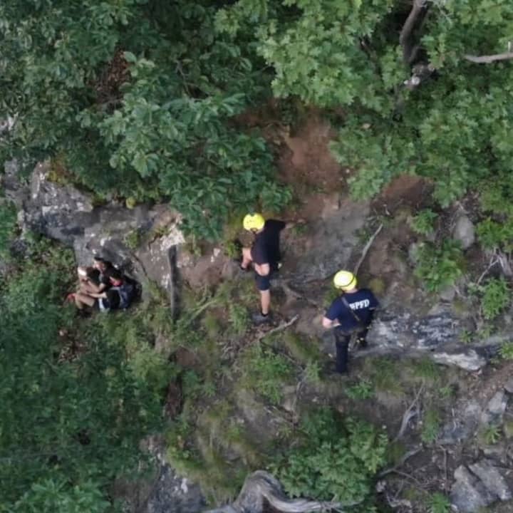 Police used drones to rescue stranded hikers near Breakneck Ridge.