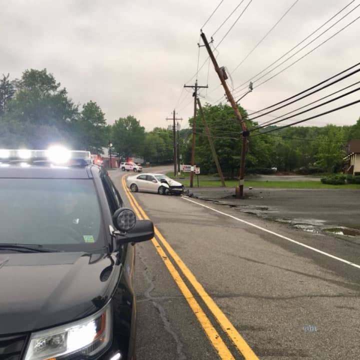 Police in Clarkstown temporarily closed down Route 9W in Congers on Tuesday.