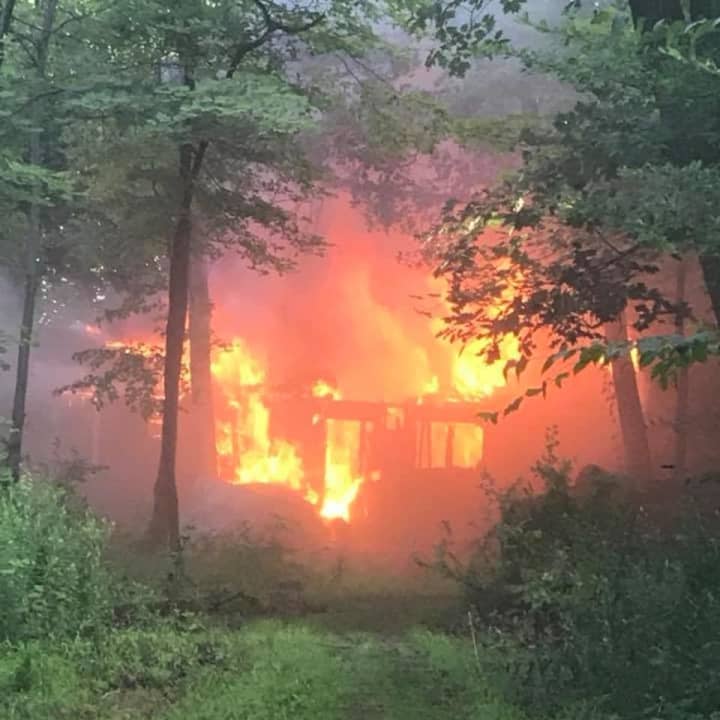 A cottage in Nanuet was destroyed by fire.