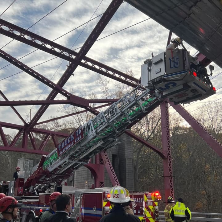 The rescue happened on the AmVets bridge on the Taconic State Parkway in Yorktown.&nbsp;