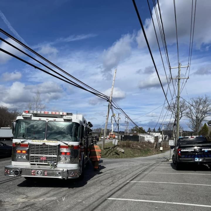The wires fell in the area of Old Union Valley Road near Route 6 in Mahopac.