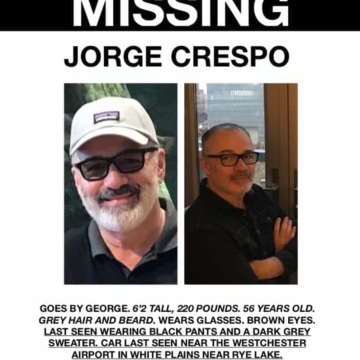 Jorge Crespo was reported missing on Oct. 17.