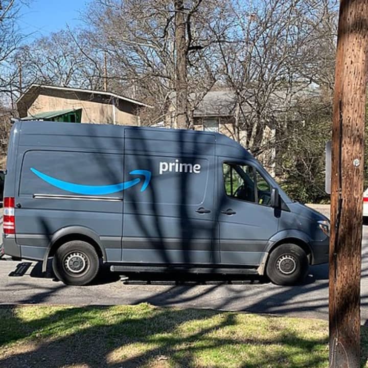 Amazon delivery vehicle