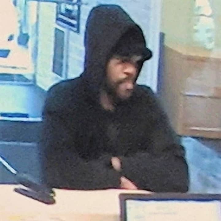 Surveillance image from Nov. 13 TD Bank robbery in Hackensack.