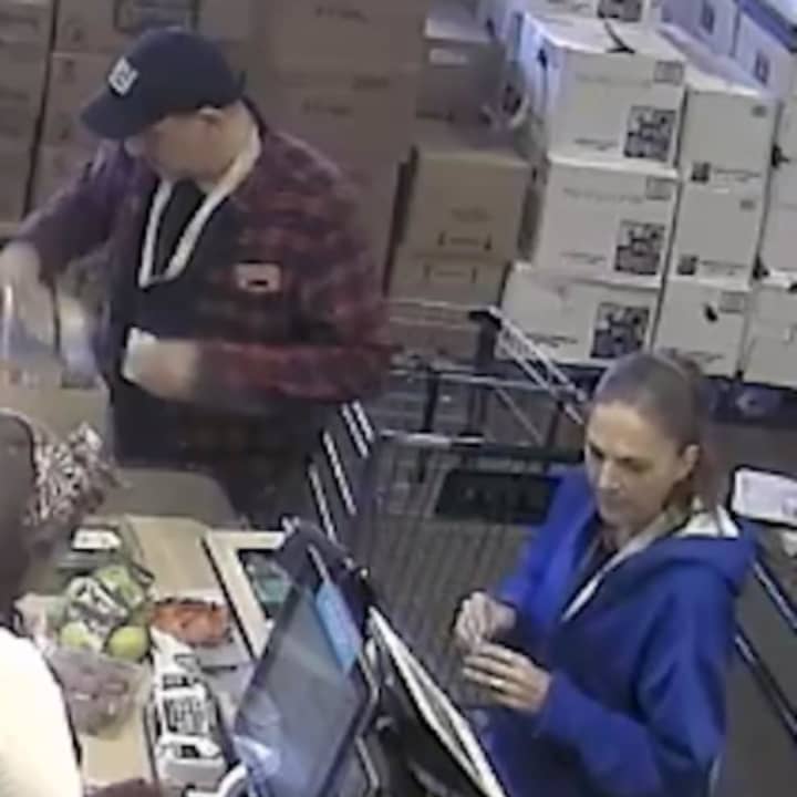 Westport Police are asking the public for help identifying the two people pictured in connection with a theft.