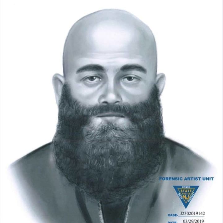 <p>The man seen in this sketch allegedly threatened a worker at an animal shelter this week.</p>