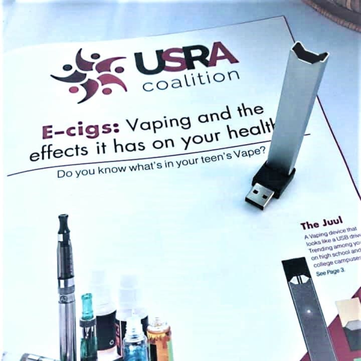 Vaping products and information will be available for parents to review at the USRA Coalition program, said Mayor Joanne Minichetti, who chairs the coalition.