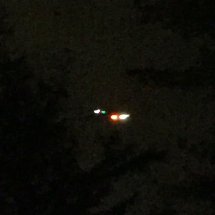 NJ State Police chopper hovering over Franklin Lakes early Wednesday evening.