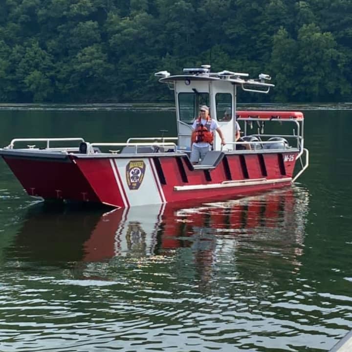 Marine 25 from the Brookfield Volunteer Fire Department rescued a man who was reported as an apparent drowning.