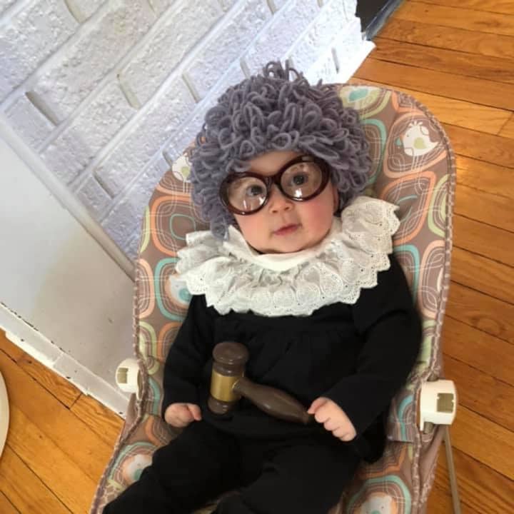 Noa Kalman, 5 months, as Ruth Baby Ginsburg (2019).