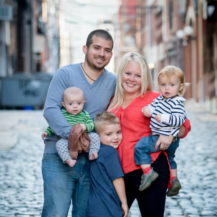 Rob and Ady Dorsett with their sons Jackson, Hudson, and Greyson. The Dorsett family started the &quot;Hayden&#x27;s Heart Foundation&quot; after their newborn son Hayden succumbed to a heart defect.