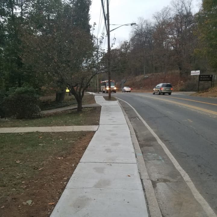Greenburgh improved the sidewalks on Benedict Avenue