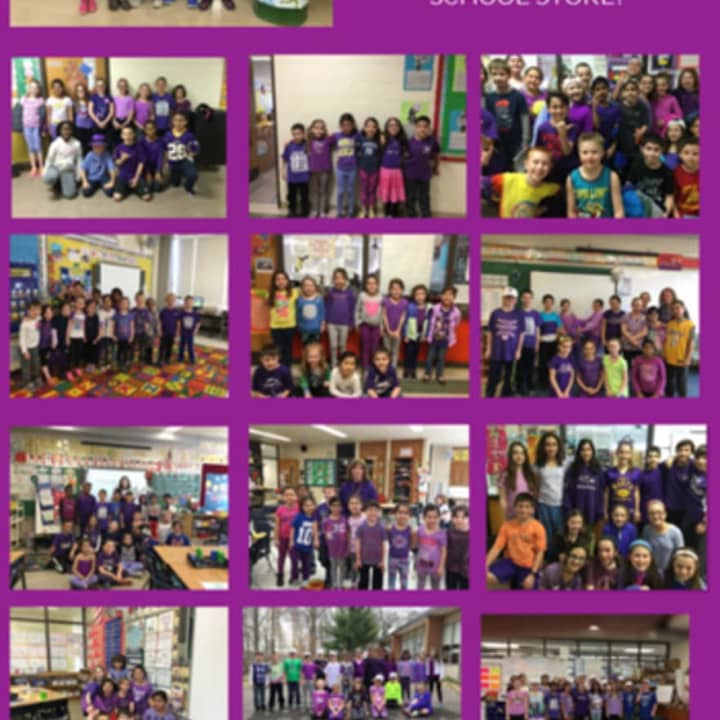 Little Tor Elementary School in Clarkstown held a Purple Day as part of a fundraiser for the Epilepsy Foundation.