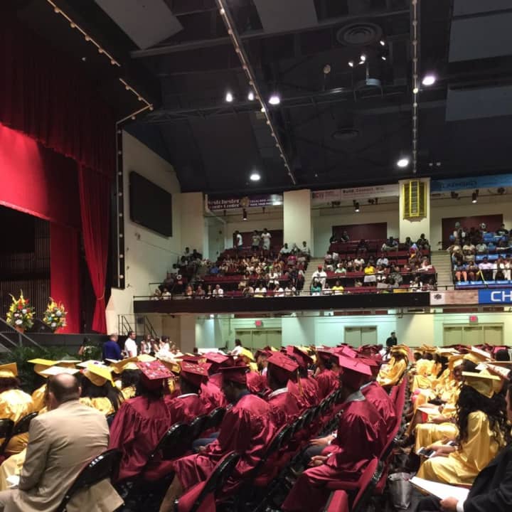 The Mount Vernon community packed the Westchester County Center in White Plains for the commencement ceremony.