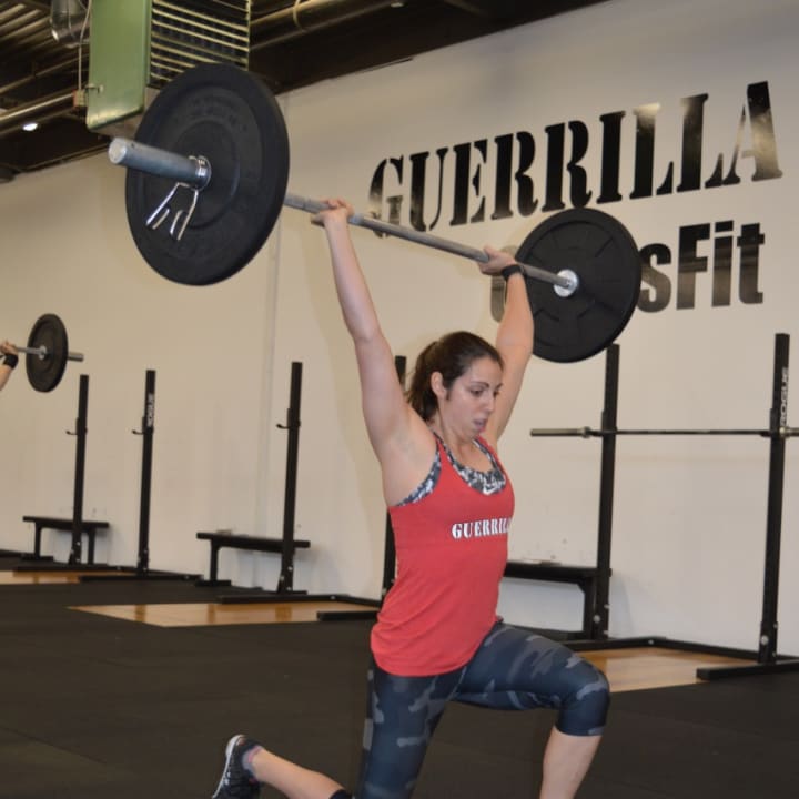 Dana Wilcomes, of Paramus, gets fit at Guerrilla Fitness.