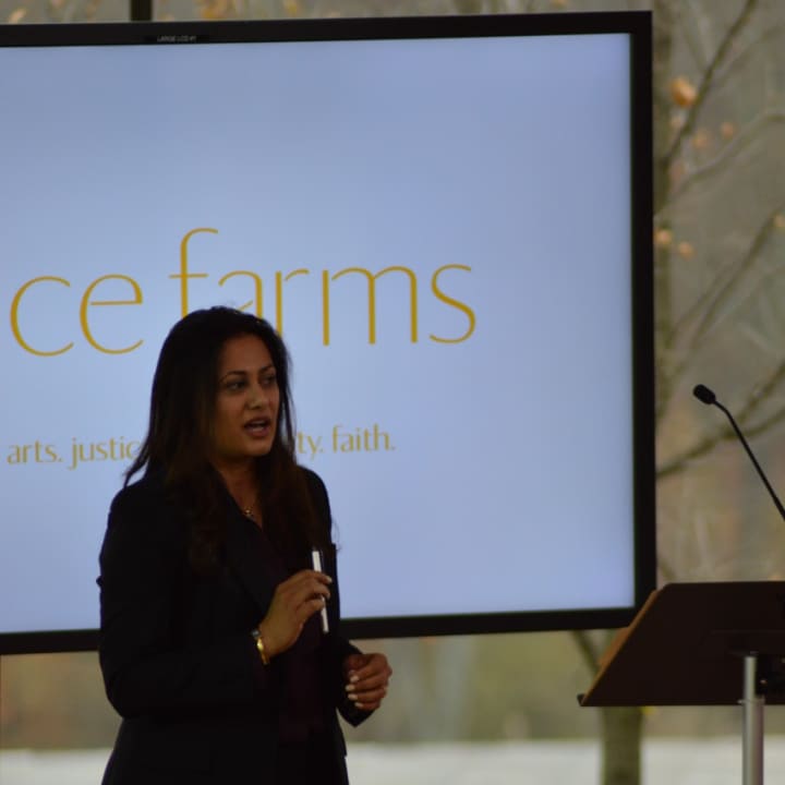 Krishna Patel of Grace Farms Foundation, which has partnered with the state to stop human trafficking.