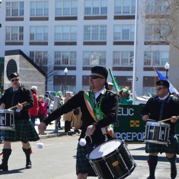 Drummers from the Fairfield County Gaelic-American Club participated in the 2017 St. Patrick&#x27;s Day Parade.