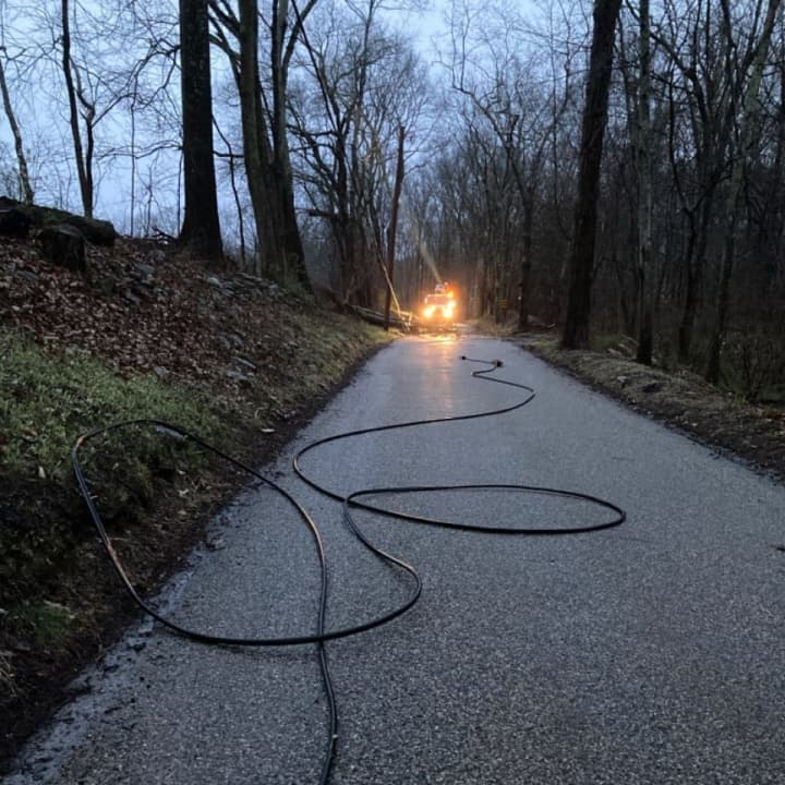 Eversource worked to repair outages throughout Connecticut.