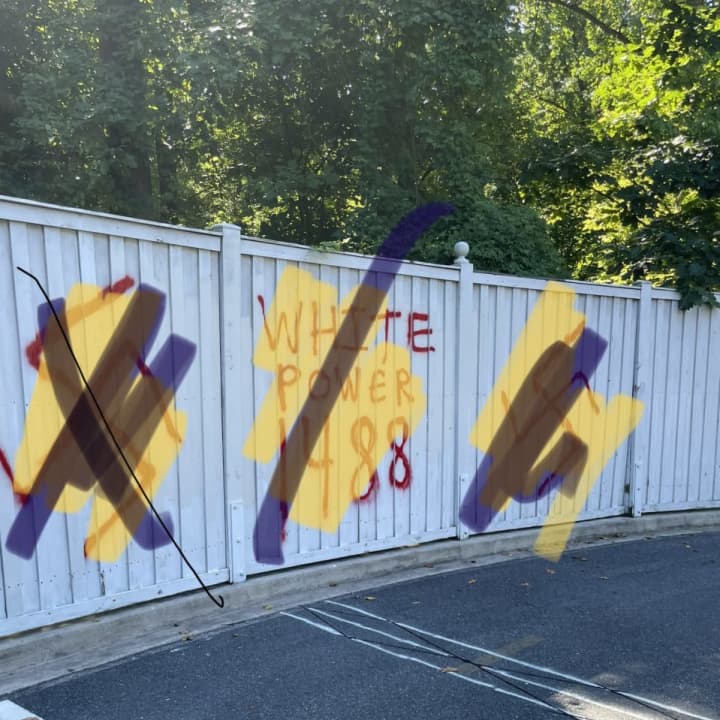 Antisemitic messages were found spray-painted along a Montgomery County trail.