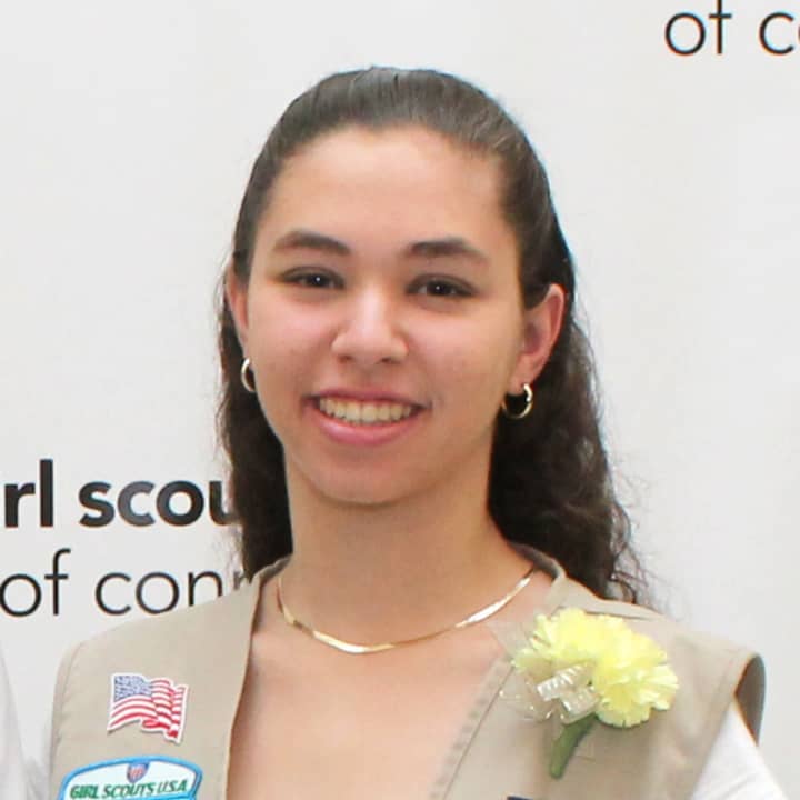 Erika Belitzky of Fairfield has earned the Girl Scout Gold Award, the highest award in Girl Scouting.