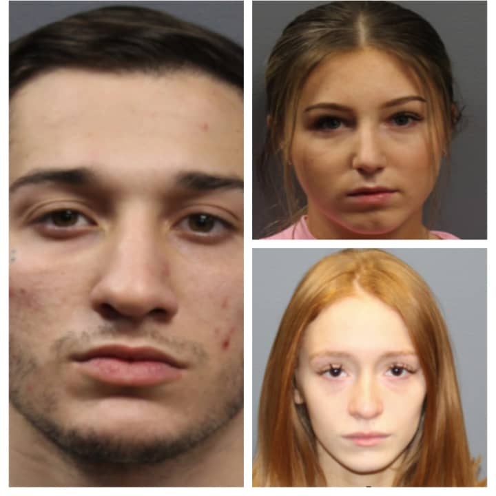 Adam Rodriguez of Clifton, Jayden Brower (top right) of Secaucus, and Madison Sedell of Secaucus.