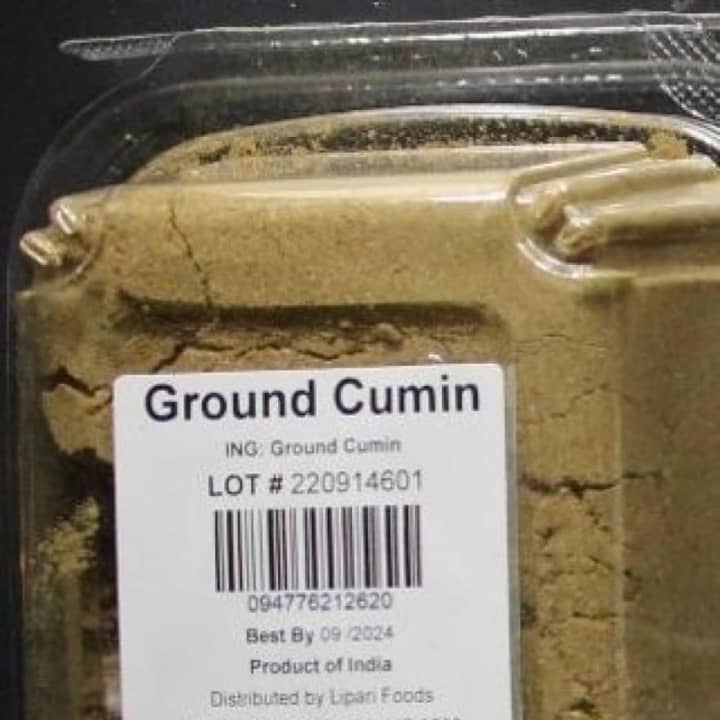 The recalled cumin product.