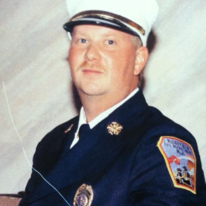 Ridgefield Senior Firefighter Michael Kees after retiring as fire chief in 1996.