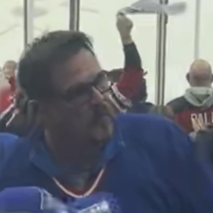 A Rangers fan sucker punched a Devils employee during Monday&#x27;s hockey game