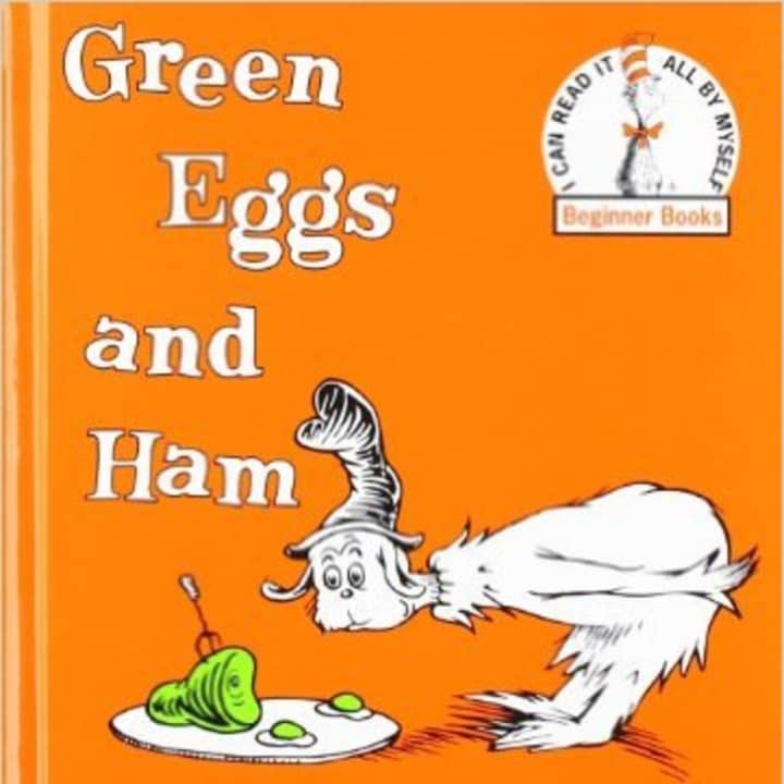 Dr. Seuss&#x27; book &quot;Green Eggs and Ham.&quot;