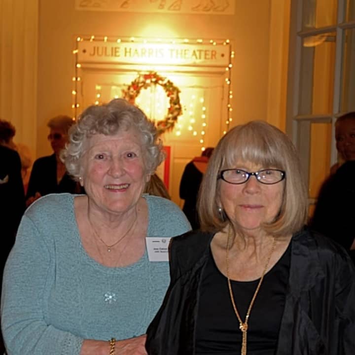 The late Anne Harmon, left, a champion of children with special needs, is shown with the late actress Julie Harris, a longtime supporter of The Clear View School in Briarcliff Manor. Harmon died recently at her Ardsley-on-Hudson home.