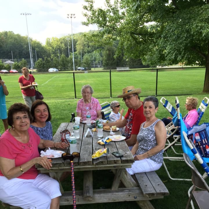 Lewisboro seniors enjoyed a picnic in Bedford.