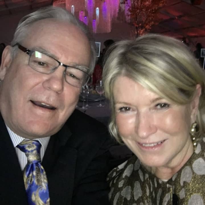 Daily Voice Founder and Chair Carll Tucker with television personality and businesswoman Martha Stewart of Katonah at the Northern Westchester Hospital Centennial Gala Saturday evening.