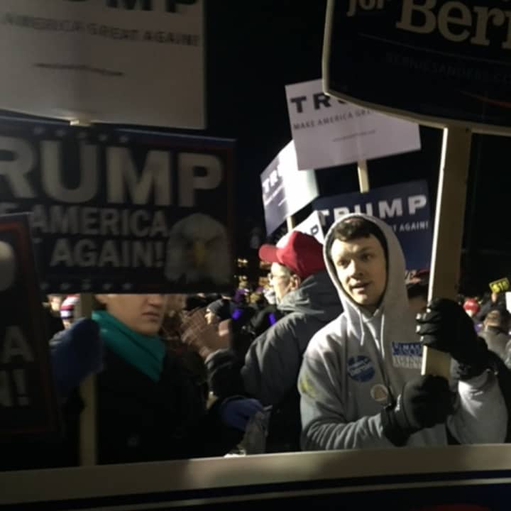 Donald Trump supporters Saturday in New Hampshire.
