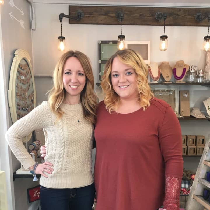 Lori Miller, left, and Courtney DeLallo, owner of The Mason Jar in Monroe.